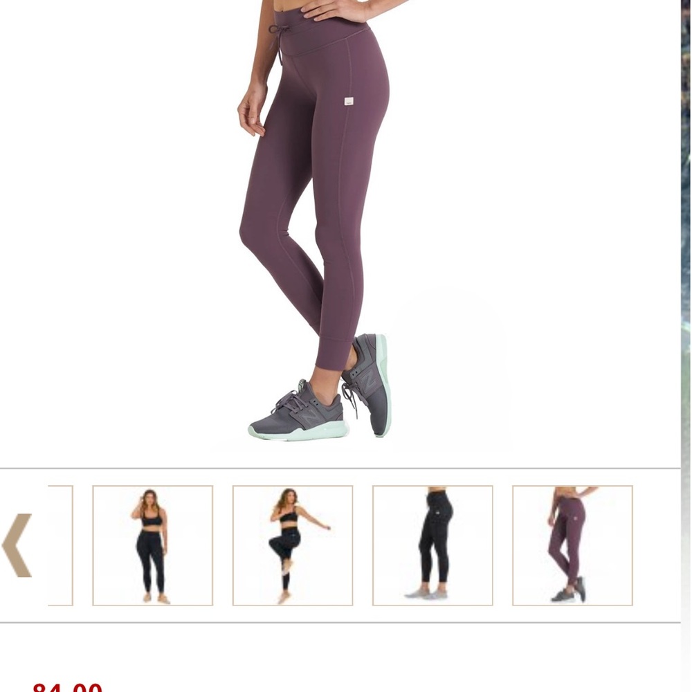 Vuori Women's Daily Legging Pants size Small Smoked Plum
